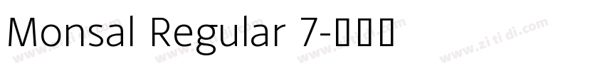 Monsal Regular 7字体转换